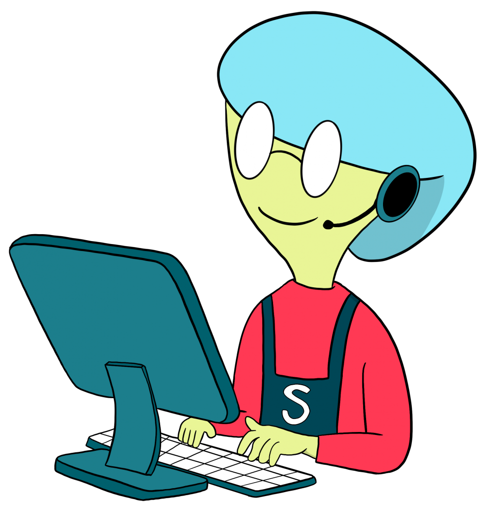 Mascota de Supervecina gestionando online el expediente de ayudas del Plan Estatal de Vivienda 2026-2030 de una comunidad de propietarios